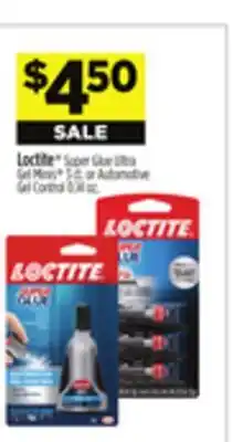 Dollar General Loctite Super Glue Ultra Gel Minis 3 ct. or Automotive Gel Control 0.14 oz offer