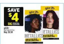 Dollar General göt2b Hair Color offer