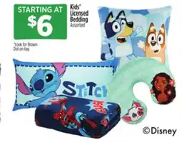 Dollar General Kids' Licensed Bedding offer