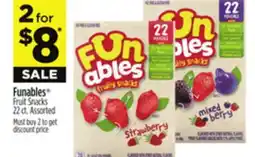 Dollar General Funables Fruit Snacks offer