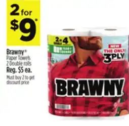Dollar General Brawny Paper Towels offer