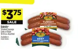 Dollar General Eckrich Smoked Sausage Links or Rope offer