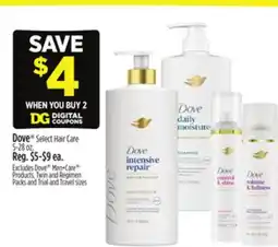 Dollar General Dove Select Hair Care offer