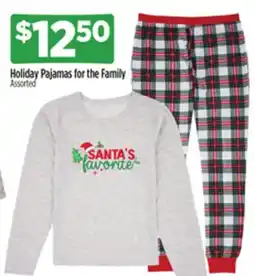 Dollar General Holiday Pajamas for the Family offer