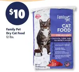 Family Dollar Family Pet Dry Cat Food offer