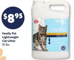 Family Dollar Family Pet Lightweight Cat Litter offer