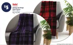 Family Dollar Interiors by Design Plush Throws offer