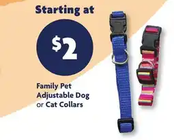 Family Dollar Family Pet Adjustable Dog or Cat Collars offer