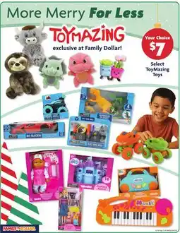 Family Dollar Select ToyMazing Toys offer