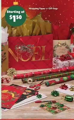 Family Dollar Wrapping Paper or Gift Bags offer