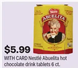 CVS Nestlé Abuelita hot chocolate drink tablets offer