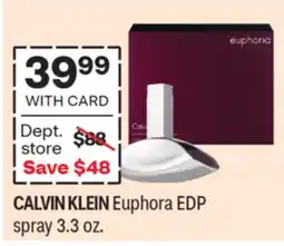CVS CALVIN KLEIN Euphora EDP spray 3.3 oz offer