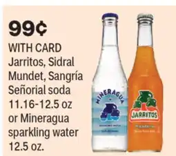 CVS Jarritos, Sidral Mundet, Sangría Señorial soda 11.16-12.5 oz or Mineragua sparkling water 12.5 oz offer