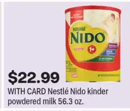 CVS Nestlé Nido kinder powdered milk 56.3 oz offer