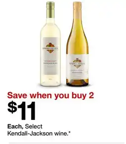 Target Select Kendall-Jackson wine offer