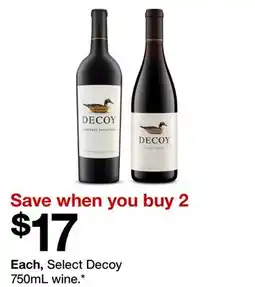 Target Select Decoy 750mL wine offer