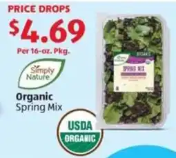 Aldi Organic Spring Mix offer