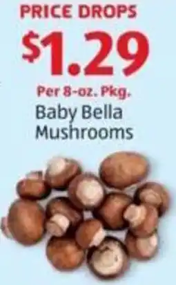 Aldi Baby bella mushrooms offer