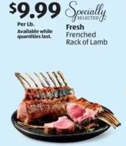 Aldi Fresh Frenched Rack of Lamb offer