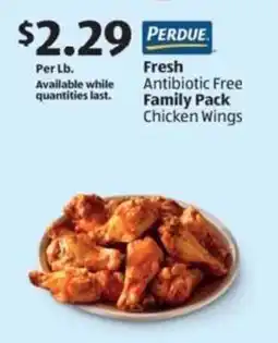 Aldi Fresh Antibiotic Free Family Pack Chicken Wings offer