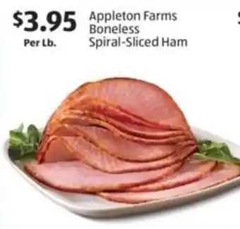 Appleton Farms Boneless spiral-sliced ham