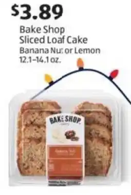 Aldi Bake Shop Sliced Loaf Cake Banana Nut or Lemon offer