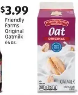Aldi Friendly Farms Original Oatmilk offer