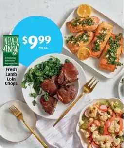 Aldi Fresh Lamb Loin Chops offer
