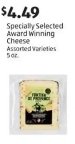 Aldi Specially Selected Award Winning Cheese Assorted Varieties offer
