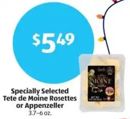 Aldi Specially Selected Tete de Moine Rosettes or Appenzeller offer