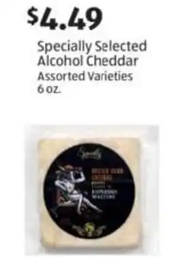 Aldi Specially Selected Alcohol Cheddar Assorted Varieties offer