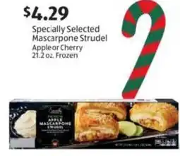 Aldi Specially Selected Mascarpone Strudel Apple or Cherry offer