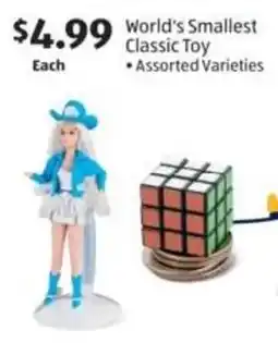 Aldi World's smallest classic toy offer