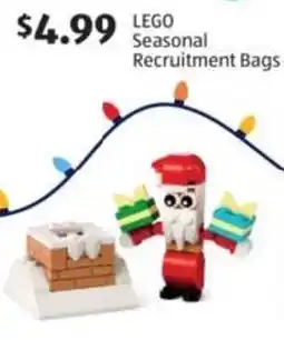 Aldi Lego seasonal recruitment bags offer