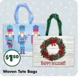 Dollar Tree Woven Tote Bags offer