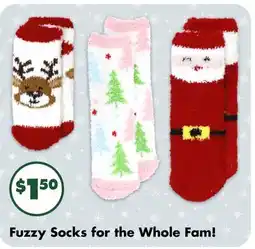 Dollar Tree Fuzzy Socks for the Whole Fam! offer