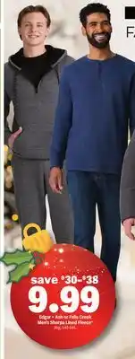 Meijer Edgar + Ash or Falls Creek Men's Sherpa Lined Fleece offer