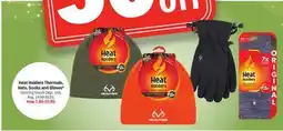 Meijer Heat Holders Thermals, Hats, Socks and Gloves offer