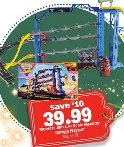 Meijer Monster Jam 1:64 Scale Monster Garage Playset offer