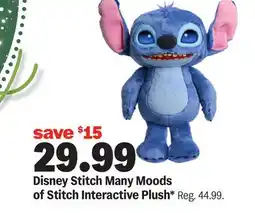 Meijer Disney Stitch Many Moods of Stitch Interactive Plush offer