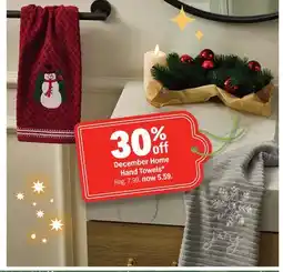 Meijer December Home Hand Towels offer