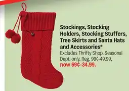 Meijer Stockings, Stocking Holders, Stocking Stuffers, Tree Skirts and Santa Hats and Accessories offer