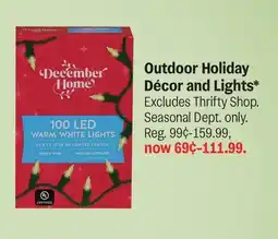 Meijer Outdoor Holiday Décor and Lights offer