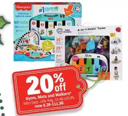 Meijer Gyms, Mats and Walkers offer