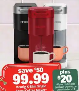 Meijer Keurig K-Slim Single Serve Coffee Maker offer