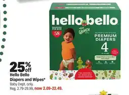 Meijer Hello Bello Diapers and Wipes offer