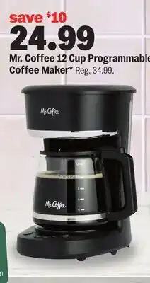Meijer Mr. Coffee 12 Cup Programmable Coffee Maker offer