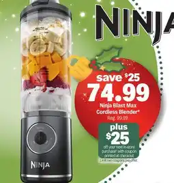 Meijer Ninja Blast Max Cordless Blender offer