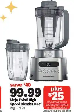 Meijer Ninja Twisti High Speed Blender Duo offer