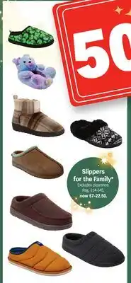 Meijer Slippers for the Family offer